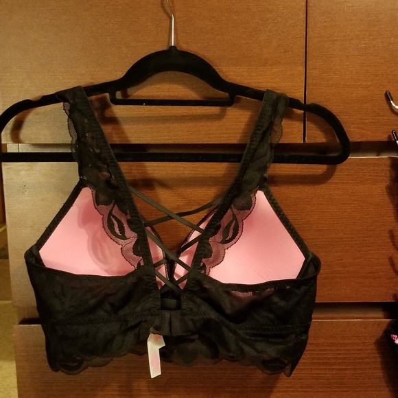 PINK lace black bra - Picture 4 of 4